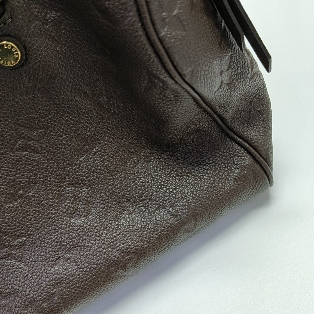 SPEEDY 25 Monogram Calfskin Brown