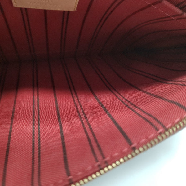 NEVERFULL MM Monogram Coated Canvas Brown