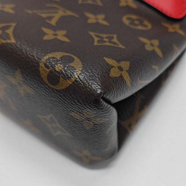 LOCKY BB Monogram Coated Canvas Red