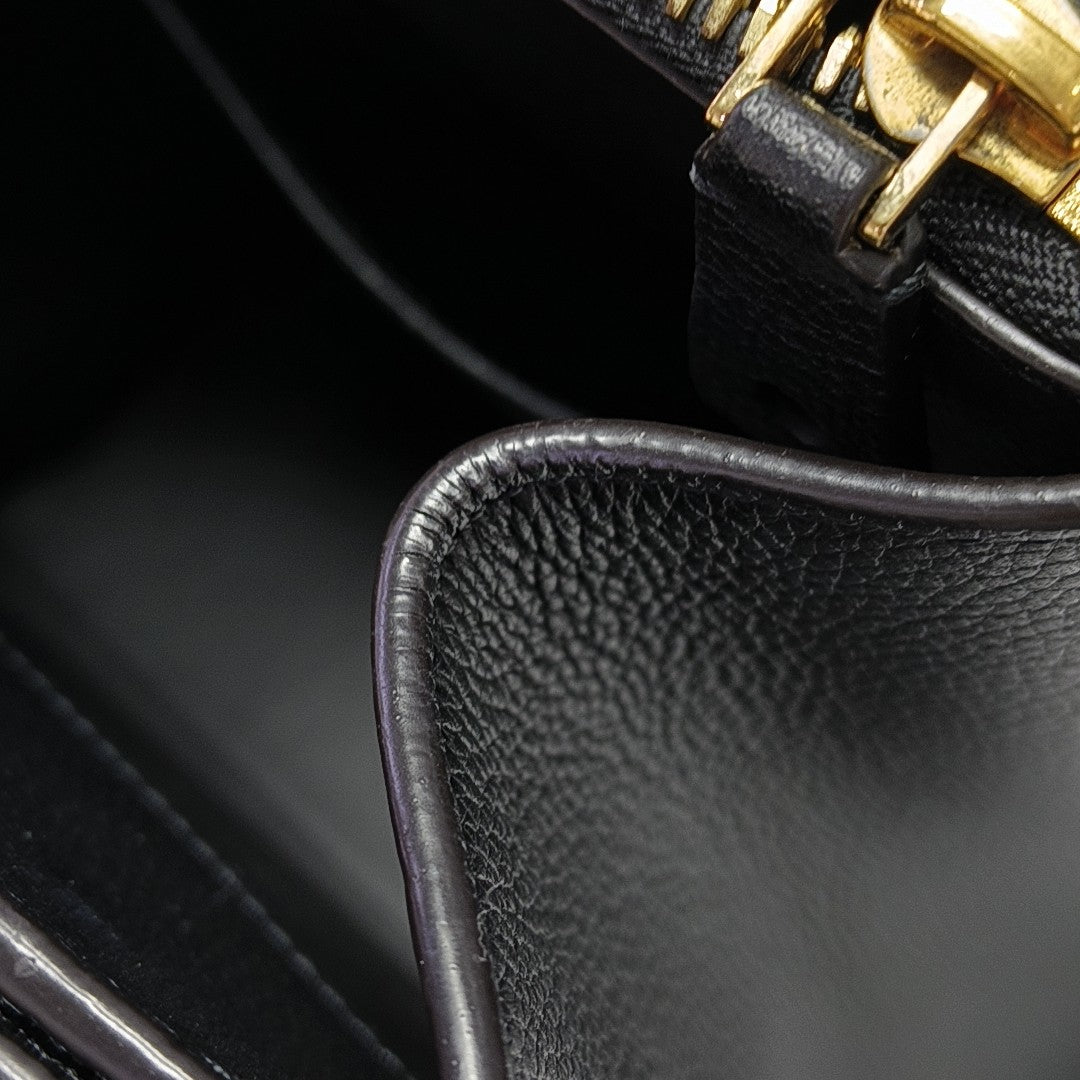CITY STEAMER PM Calfskin Black