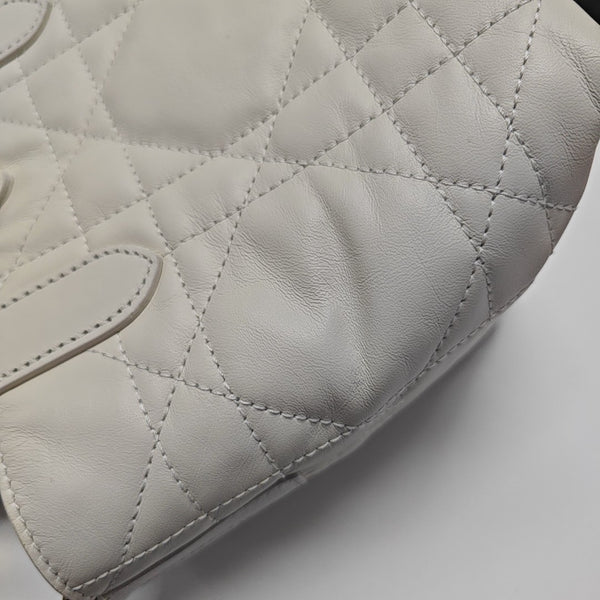 Toujours Nano Cannage Calfskin White
