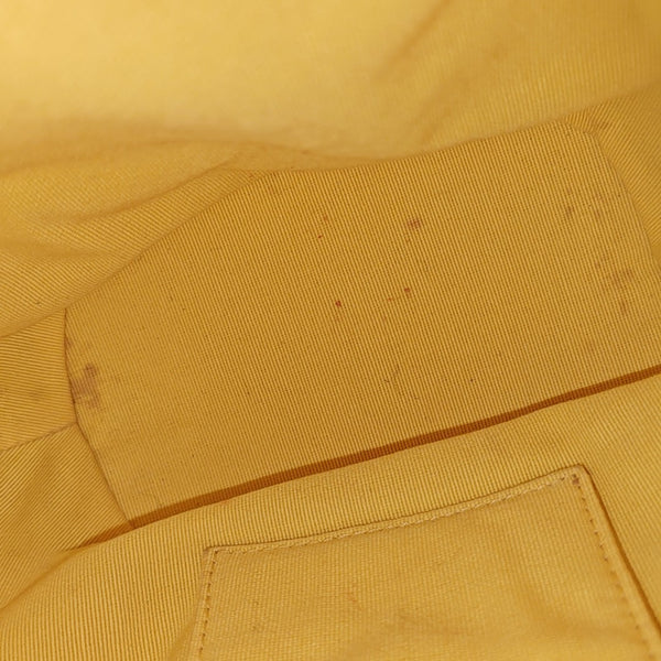 DRAWSTRING Quilted Lambskin Yellow