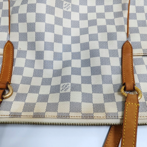 TOTALLY GM Damier Azur Coated Canvas White