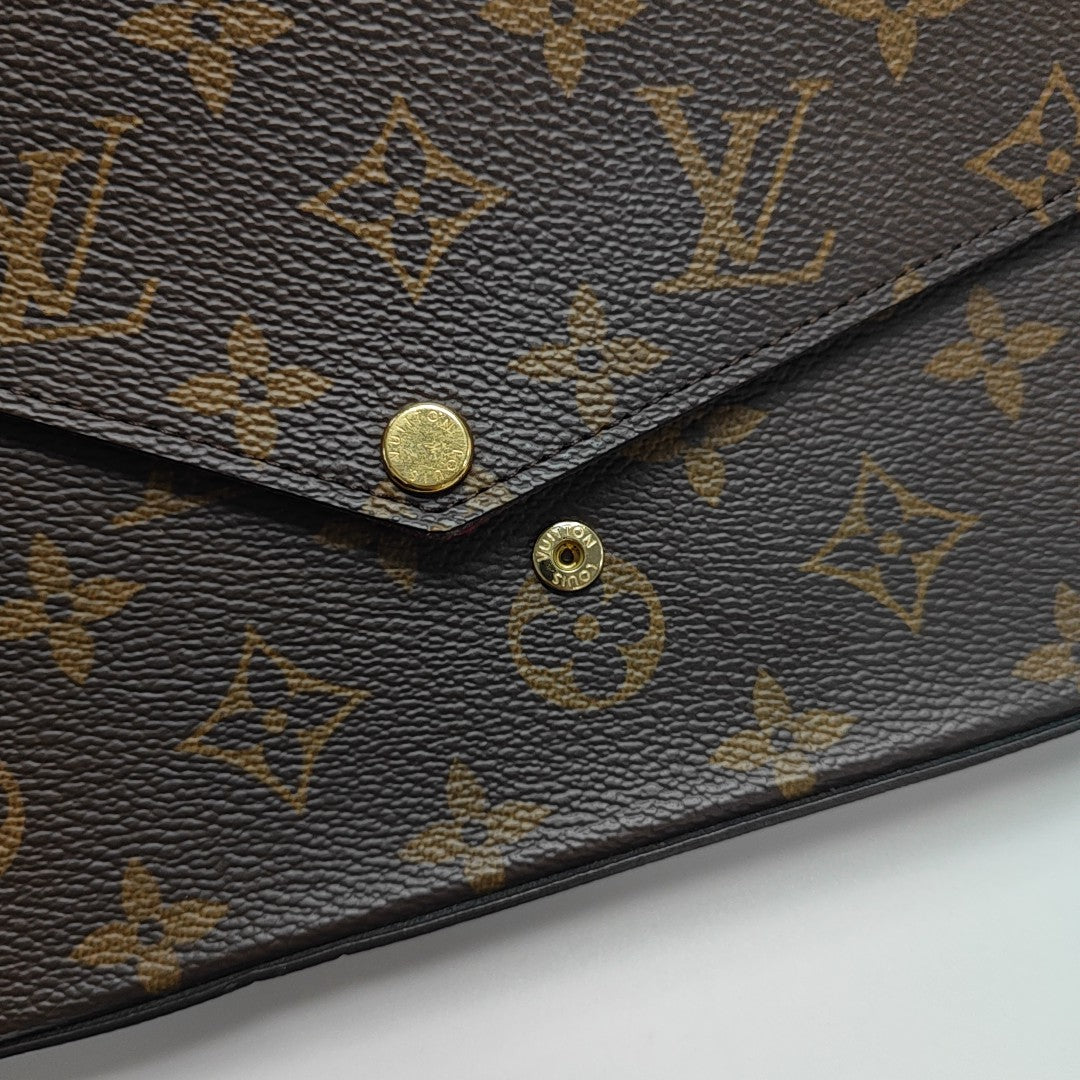 FÉLICIE Monogram Coated Canvas Brown