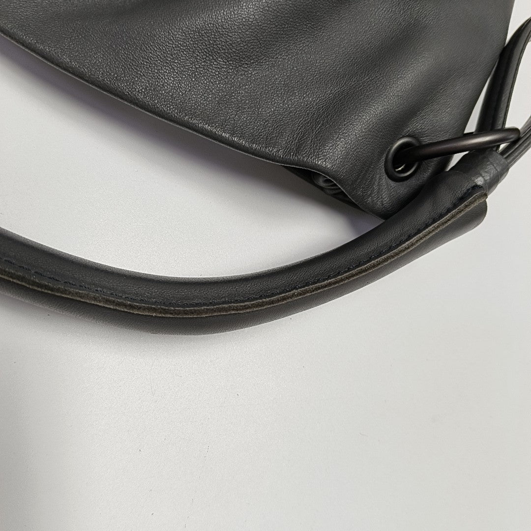 Lambskin Shoulder Bag Gray