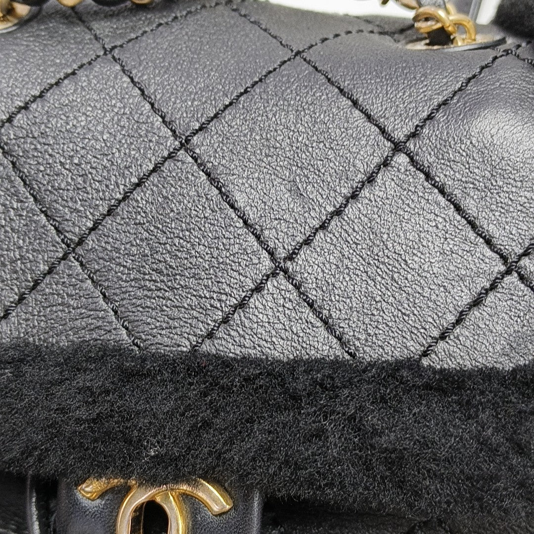 Quilted Lambskin Black