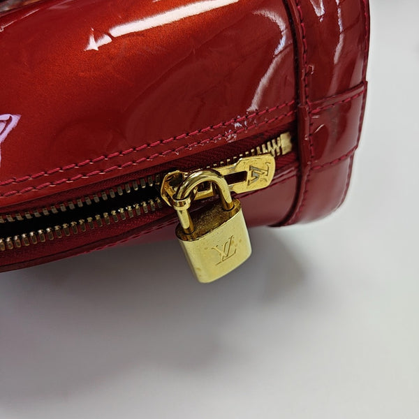 ALMA BB Monogram Patent Leather Red