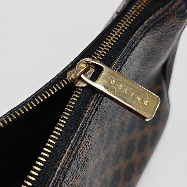 Coated Canvas Top Handle Bag Mini Black