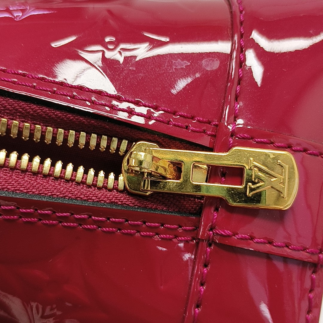 ALMA BB Monogram Patent Leather Red