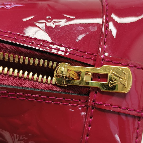 ALMA BB Monogram Patent Leather Red