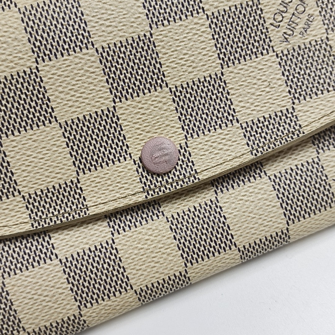 EMILIE Damier Azur Coated Canvas White