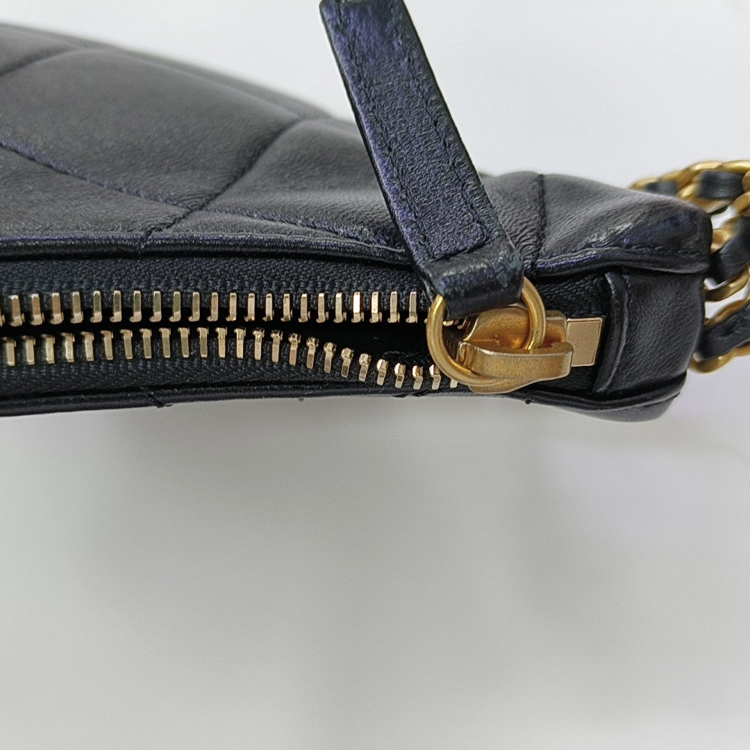 23K Quilted Lambskin Black