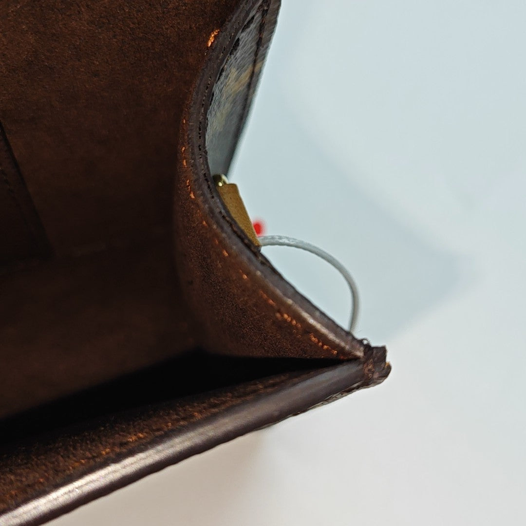Lily Monogram Coated Canvas Brown