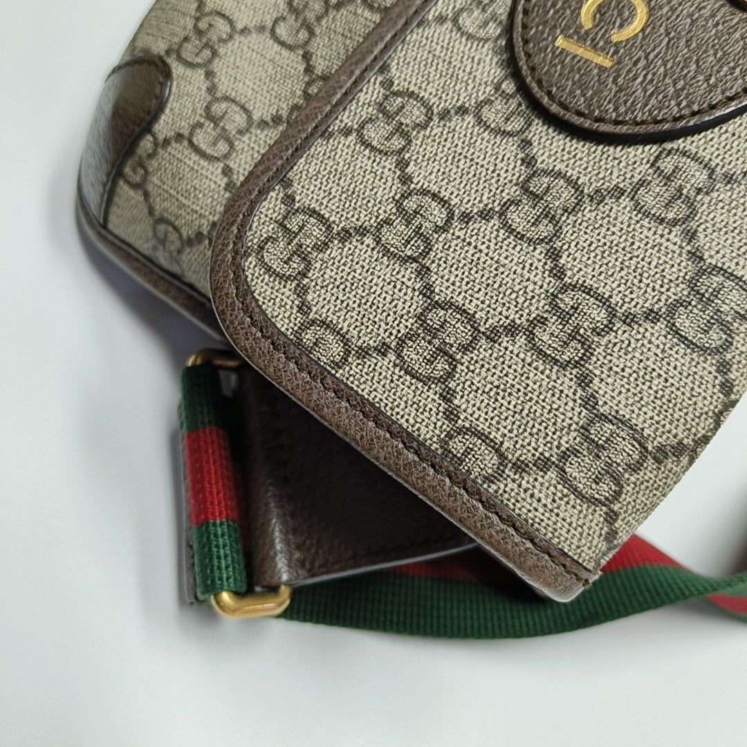 Neo Vintage Small Monogram Coated Canvas Beige