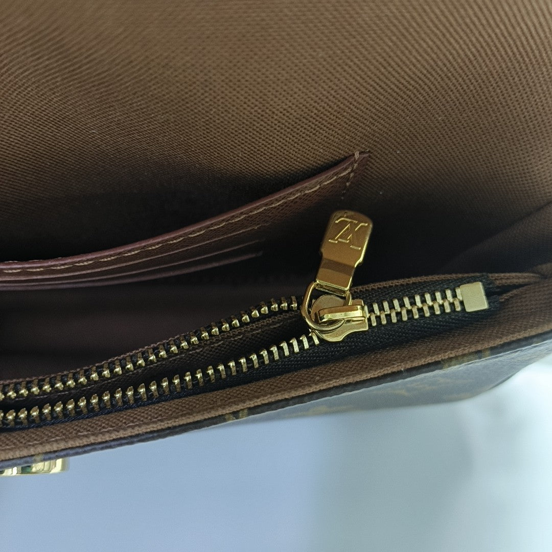 IVY Monogram Coated Canvas Brown