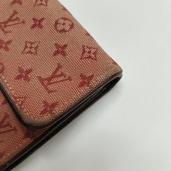PORTE MONNAIE Monogram Canvas Red Wallet