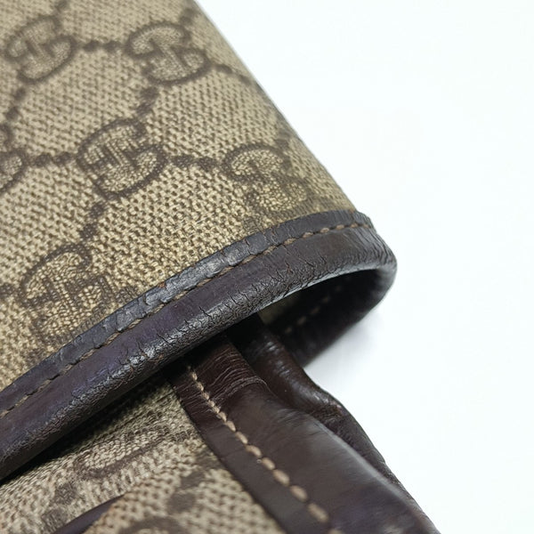 GG Messenger Monogram Coated Canvas Black
