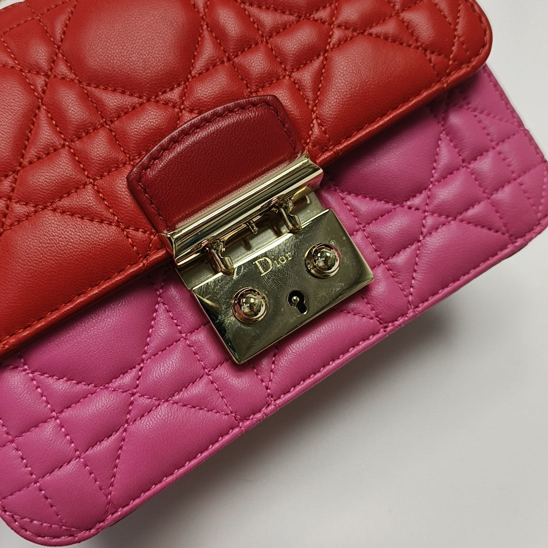 Miss Dior Cannage Lambskin Red
