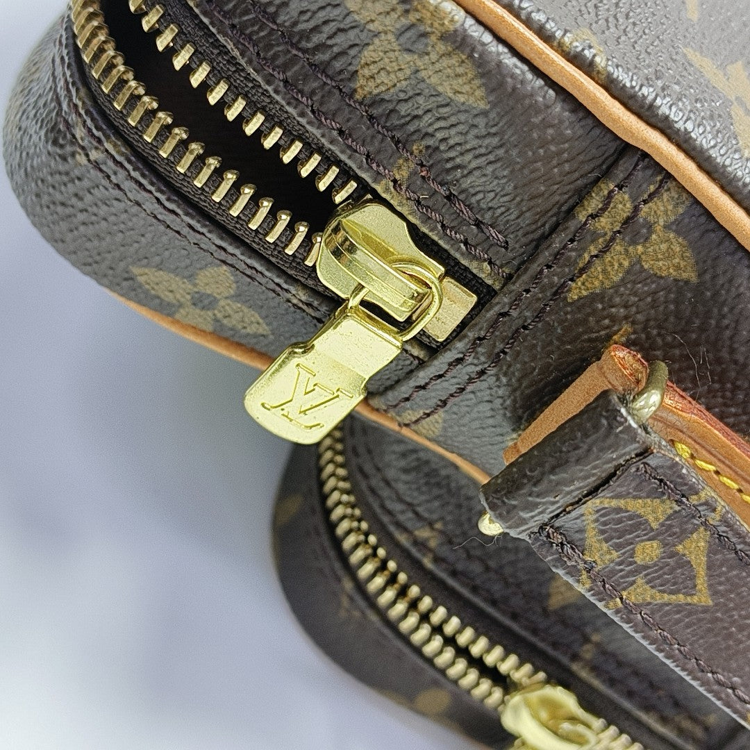 DANUBE Monogram Coated Canvas Brown