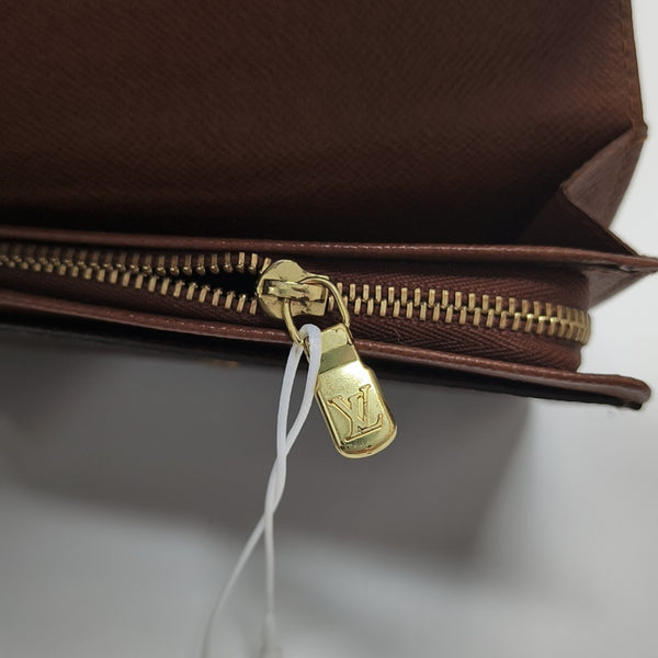 TRESOR Monogram Coated Canvas Brown Wallet