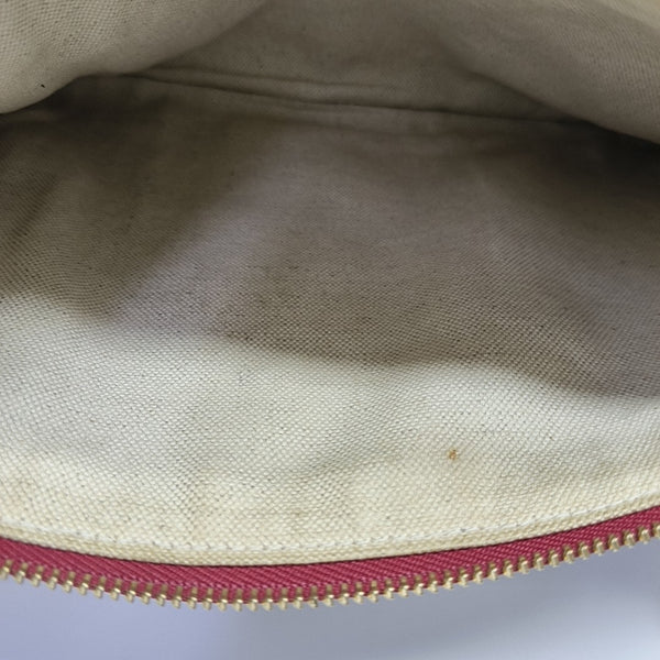 Monogram Canvas Clutch Brown