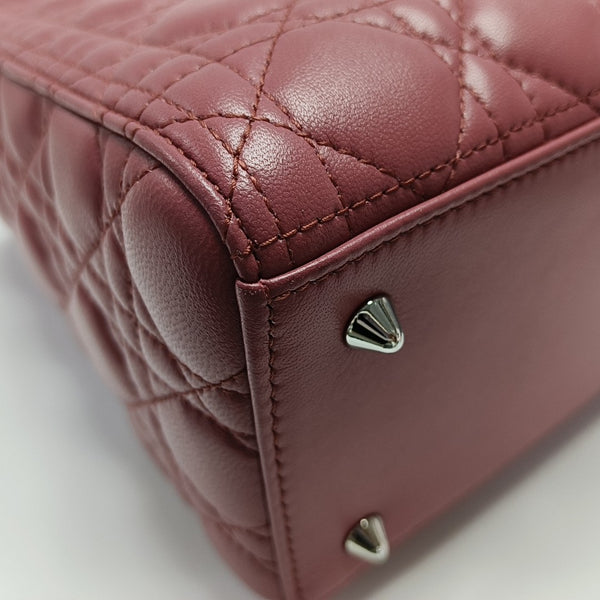 Lady Dior Medium Cannage Lambskin Red