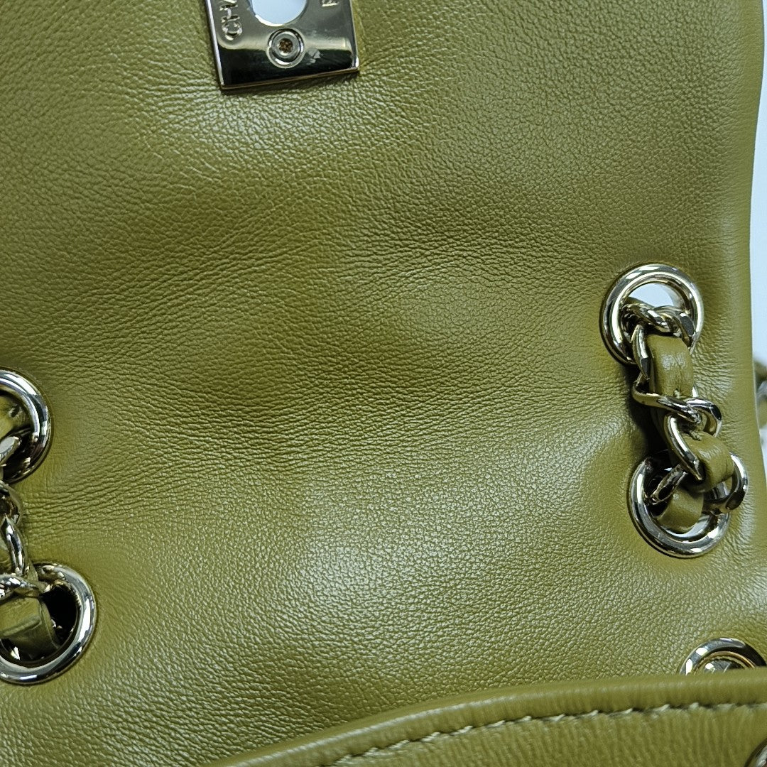 DUMA Small Quilted Calfskin Green