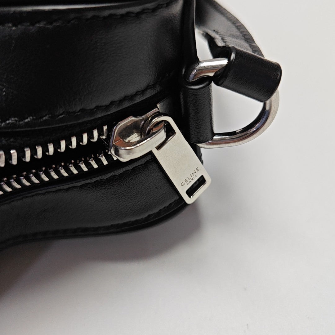 Calfskin Shoulder Bag Small Black