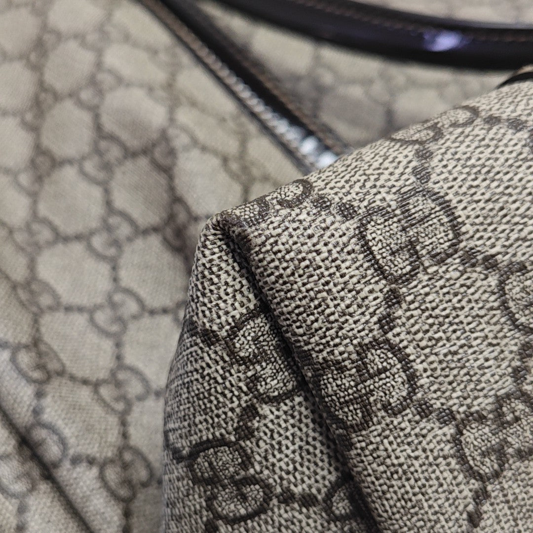 Joy Medium Monogram Coated Canvas Beige