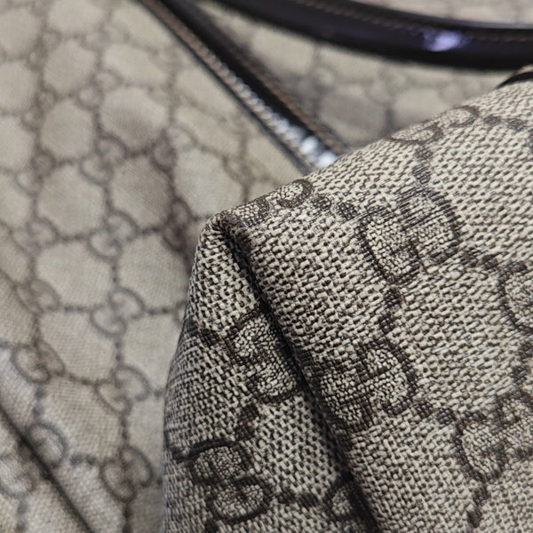 Joy Medium Monogram Coated Canvas Beige
