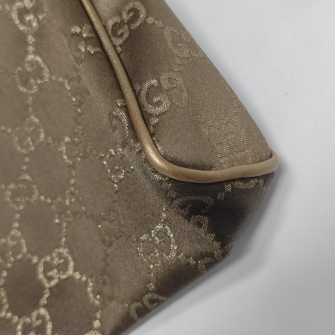 Monogram Canvas Top Handle Bag Brown