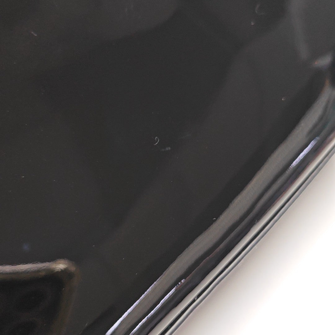 Patent Leather Top Handle Bag Black