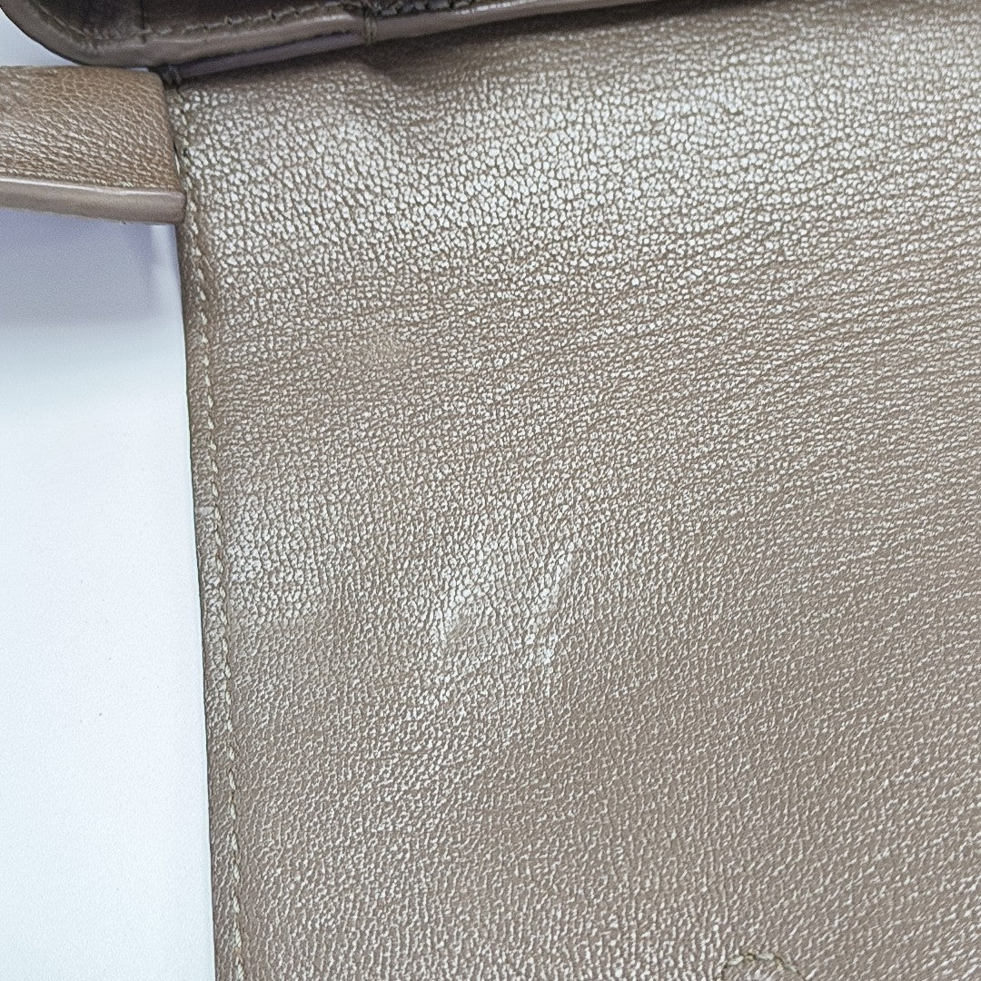 Calfskin Shoulder Bag Brown