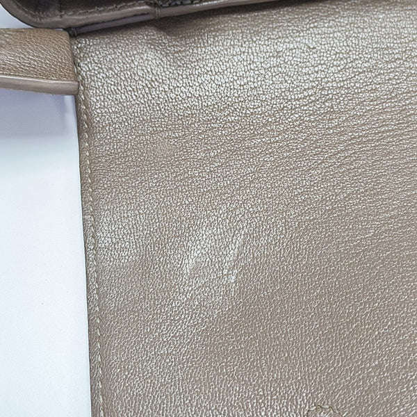 Calfskin Shoulder Bag Brown