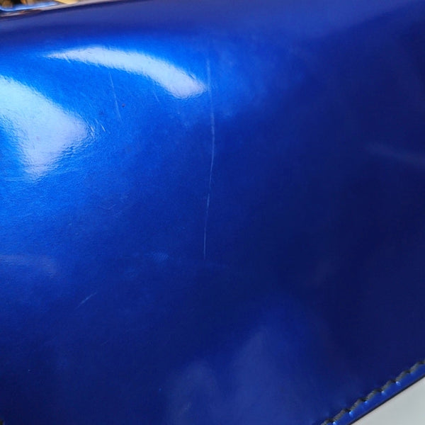 Authenticated pre-owned  J'adior Patent Leather Blue - Shoulder Bag at Looply