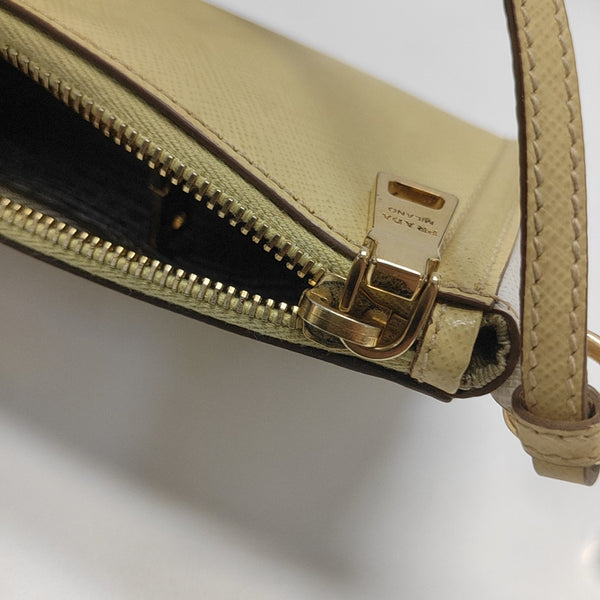 Saffiano Calfskin Top Handle Bag Yellow
