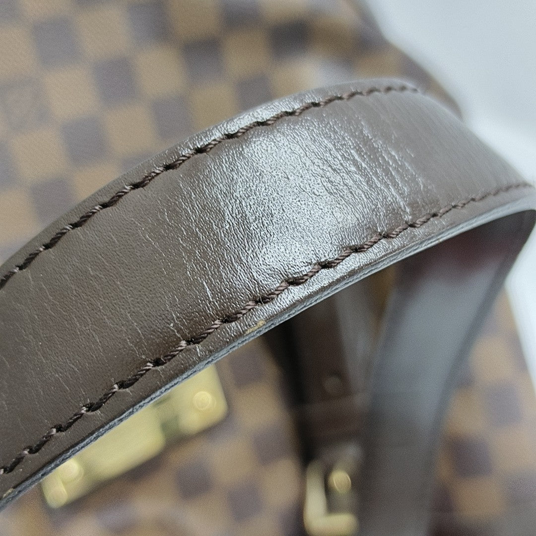 HAMPSTEAD MM Damier Ebene Coated Canvas Brown
