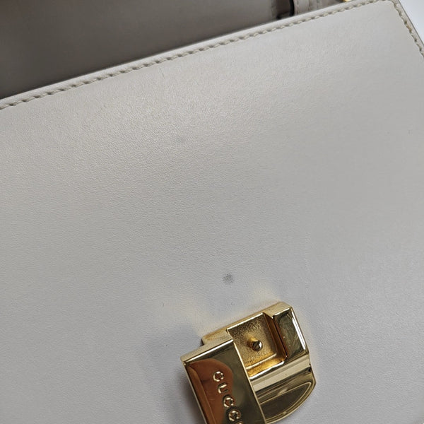 Sylvie Mini Calfskin White