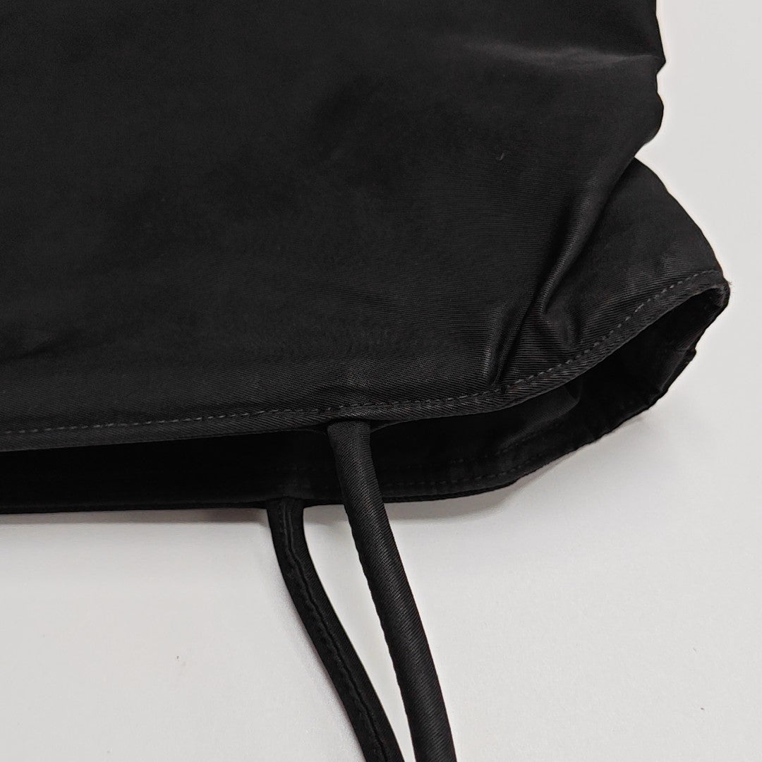 Nylon Top Handle Bag Black