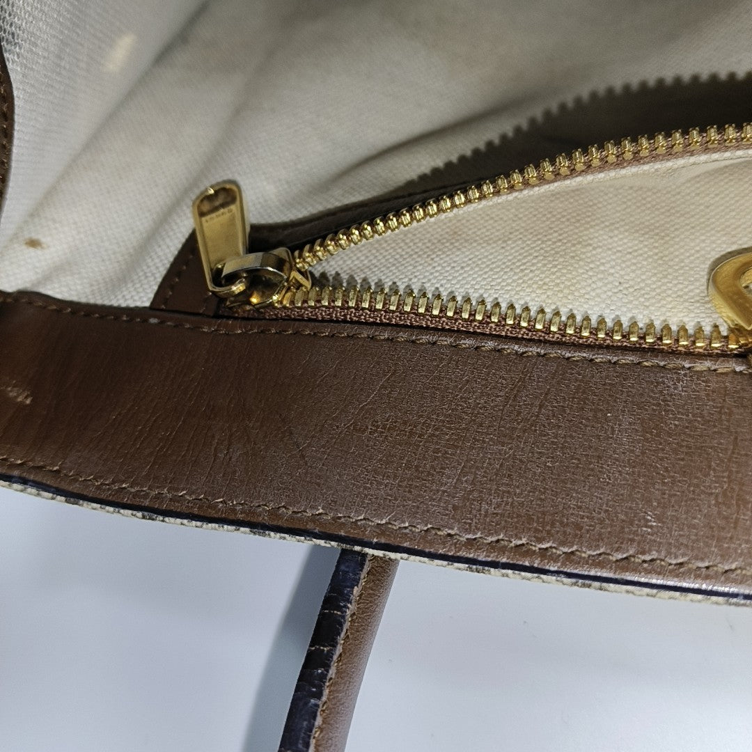 Retro Small Monogram Coated Canvas Brown