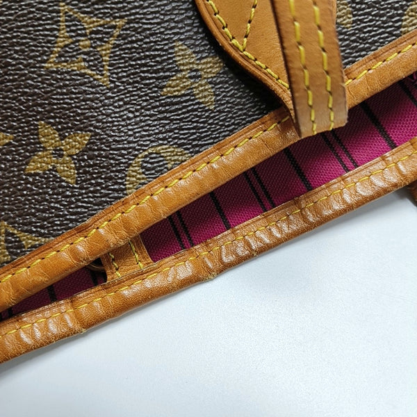 NEVERFULL GM Monogram Coated Canvas Brown
