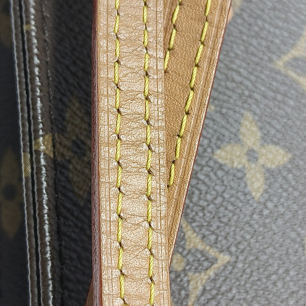 SAC PLAT Mini Monogram Coated Canvas Brown