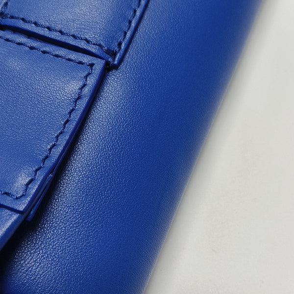Calfskin Shoulder Bag Blue