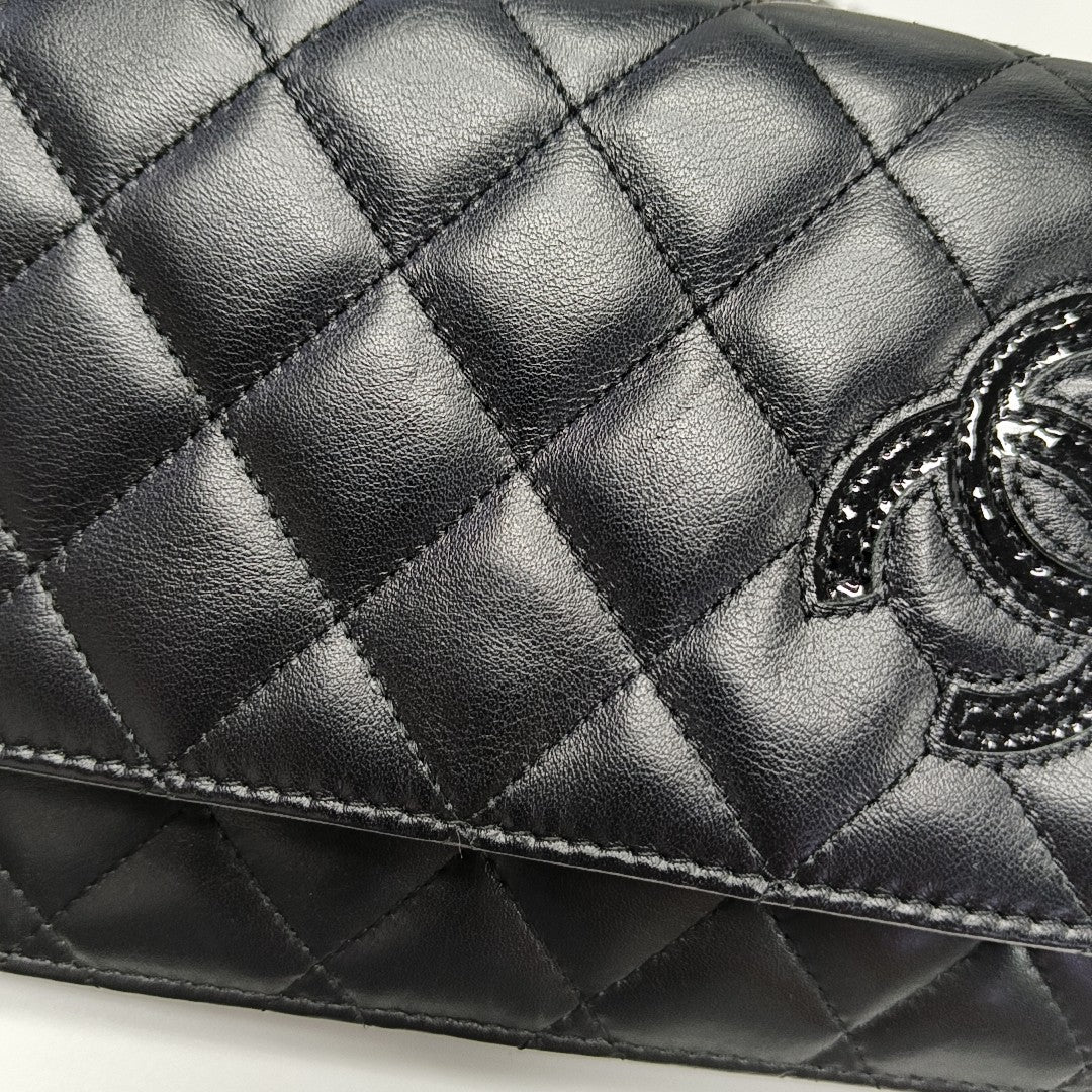 CAMBON Medium Quilted Calfskin Black