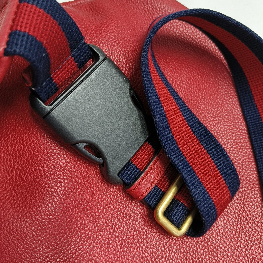 Print Large Calfskin Red