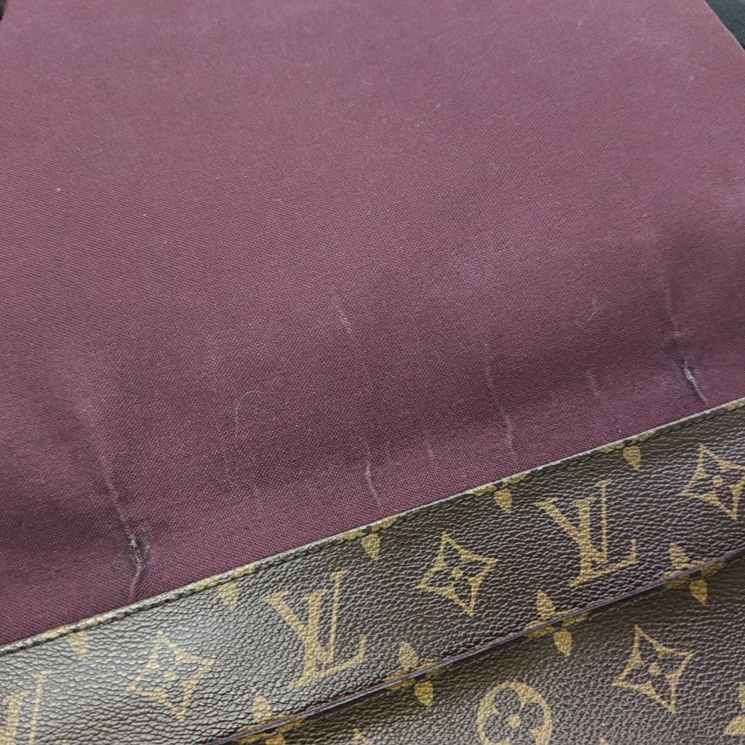 VINTAGE BEAUBOURG Monogram Coated Canvas Brown
