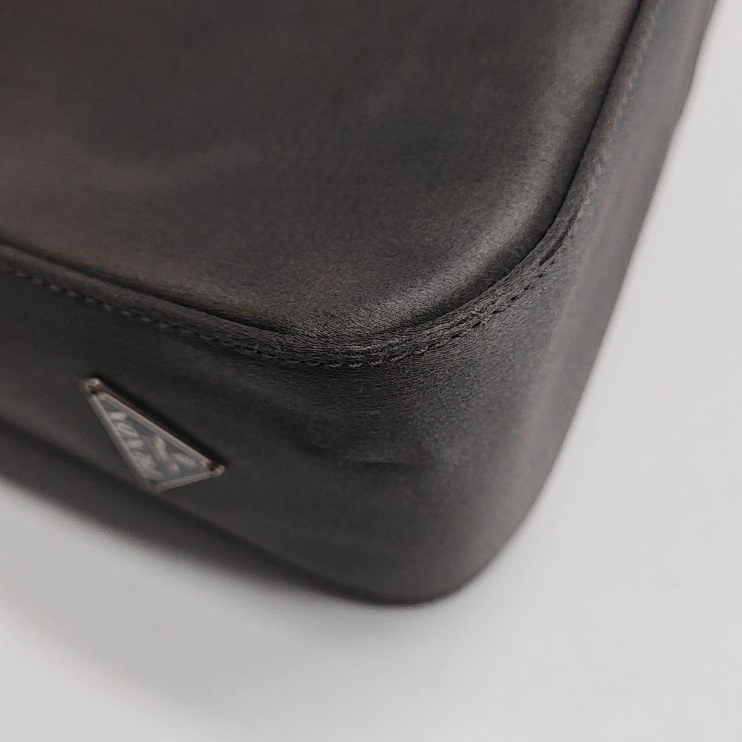 Fabric Top Handle Bag Gray