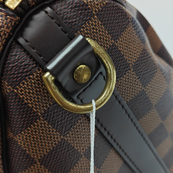 SPEEDY 25 Damier Ebene Coated Canvas Brown