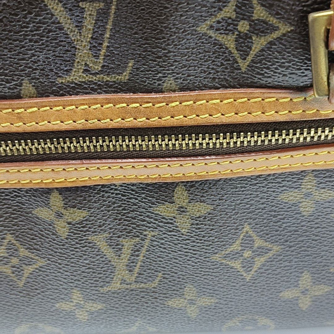 CITE MM Monogram Coated Canvas Brown