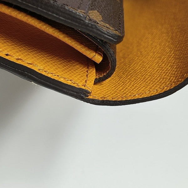 MARIE LOU Monogram Coated Canvas Brown Wallet